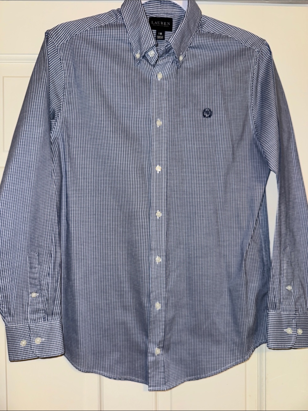 Lauren by Ralph Lauren Boys Gingham Button-down